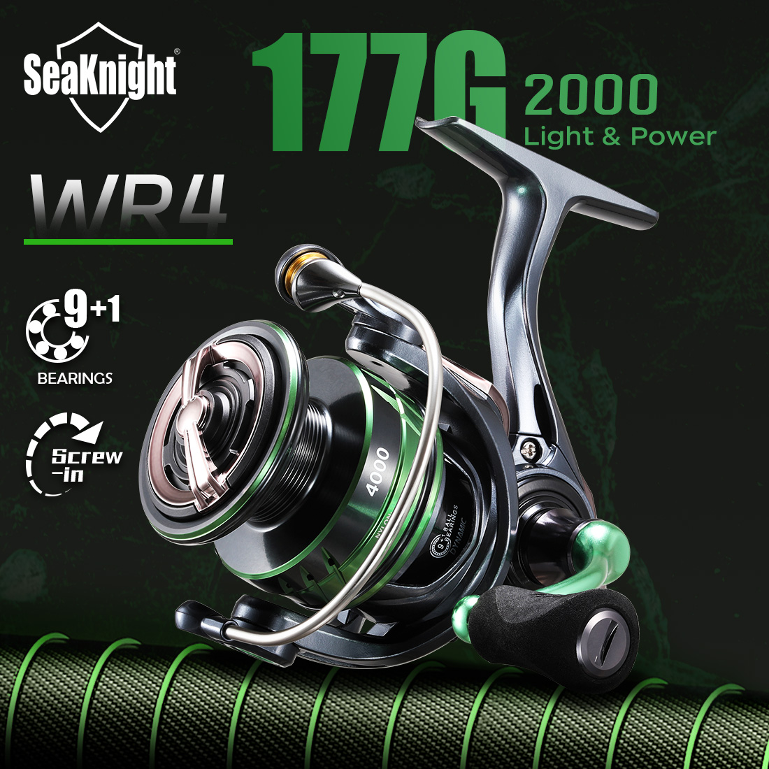 Kastking Reel Zephyr - Carrete de Pesca SeaKnight Serie WR4