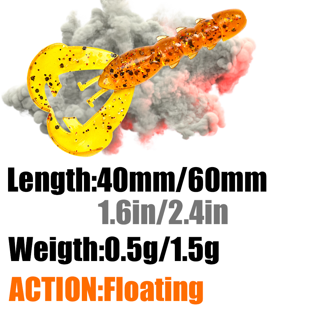 Señuelos Flotantes PEAK Craws  - Fishing Lure Soft Plastic reseña y precio