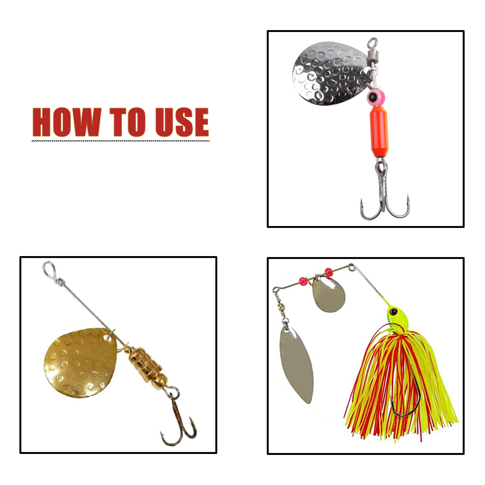 50 Uds señuelo de pesca Spinne - Fishing Lure Buzzbait reseña y precio